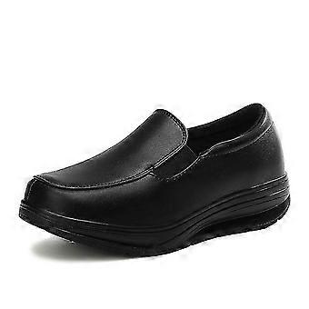 Verpleegsterschoenen Microvezelschoenen Lichtgewicht Dik-zolen Verhogende Sport Damesschoenen