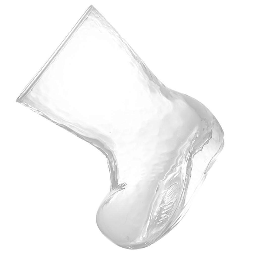 Transparent Beer Cup Boot-Shaped Multi-Function Glass Cup for Storage