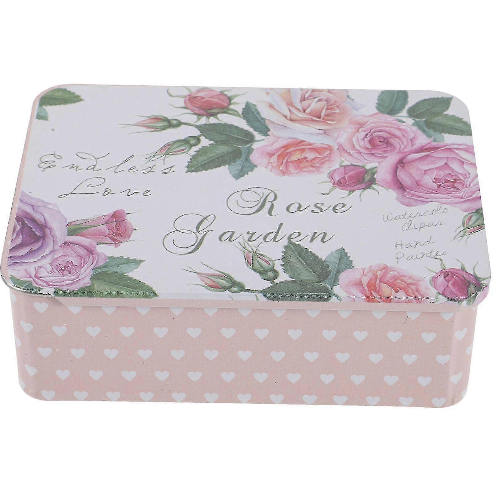 Slide Top Tin Containers Rectangular Metal Tin Gift Packaging Sealing 1Pcs