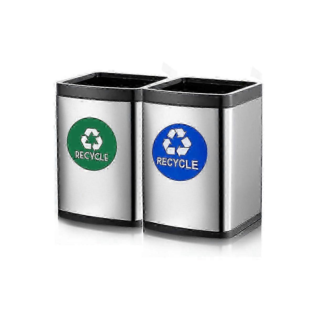 Trash Sign Sticker for Garbage Can 12Pcs Self Adhesive Patch