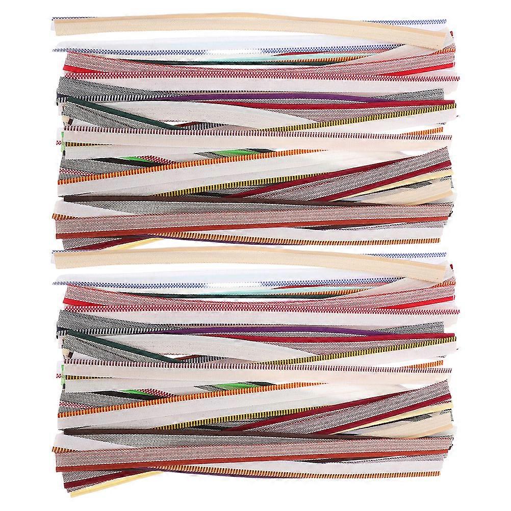 Bookbinding Headbands Cotton for Craft 2Sets Assorted Color Binding Cloth