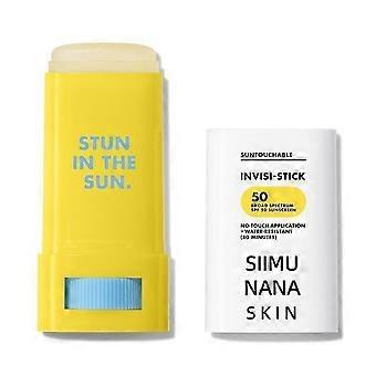 SPF50 No-Touch Invisible Sunscreen Stick, 80min Water Resistant Broad Spectrum Sun Protection