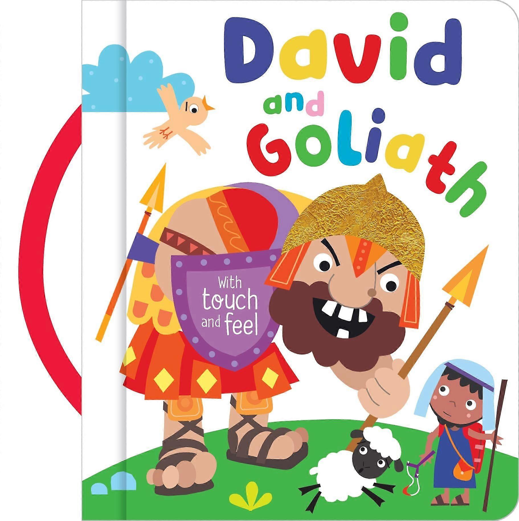 David and goliath with touch and feel