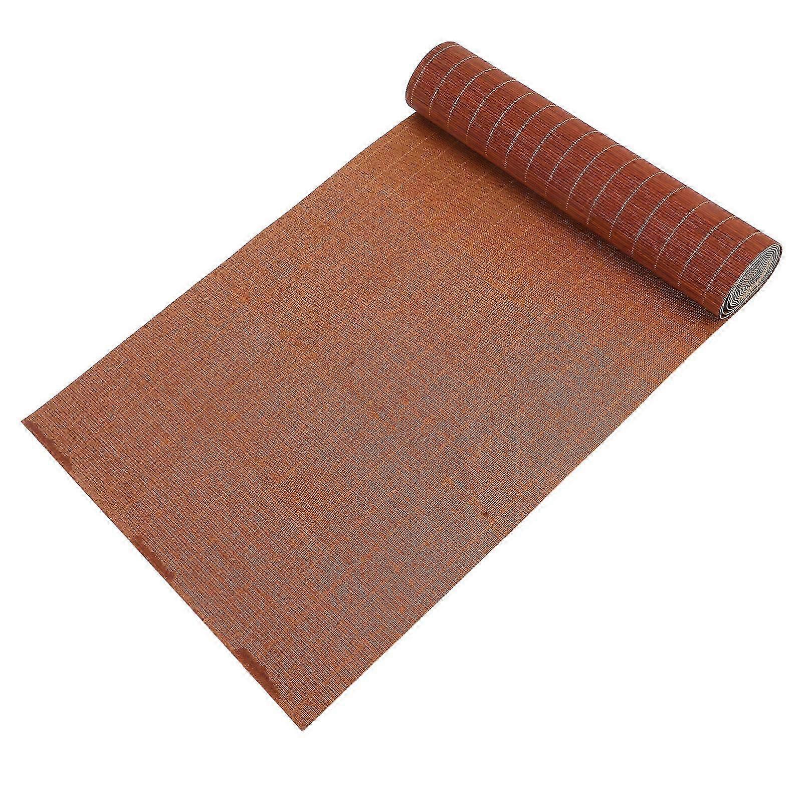 Bamboo Table Mat for Table Protection Roll Protector 2M Length Light Brown