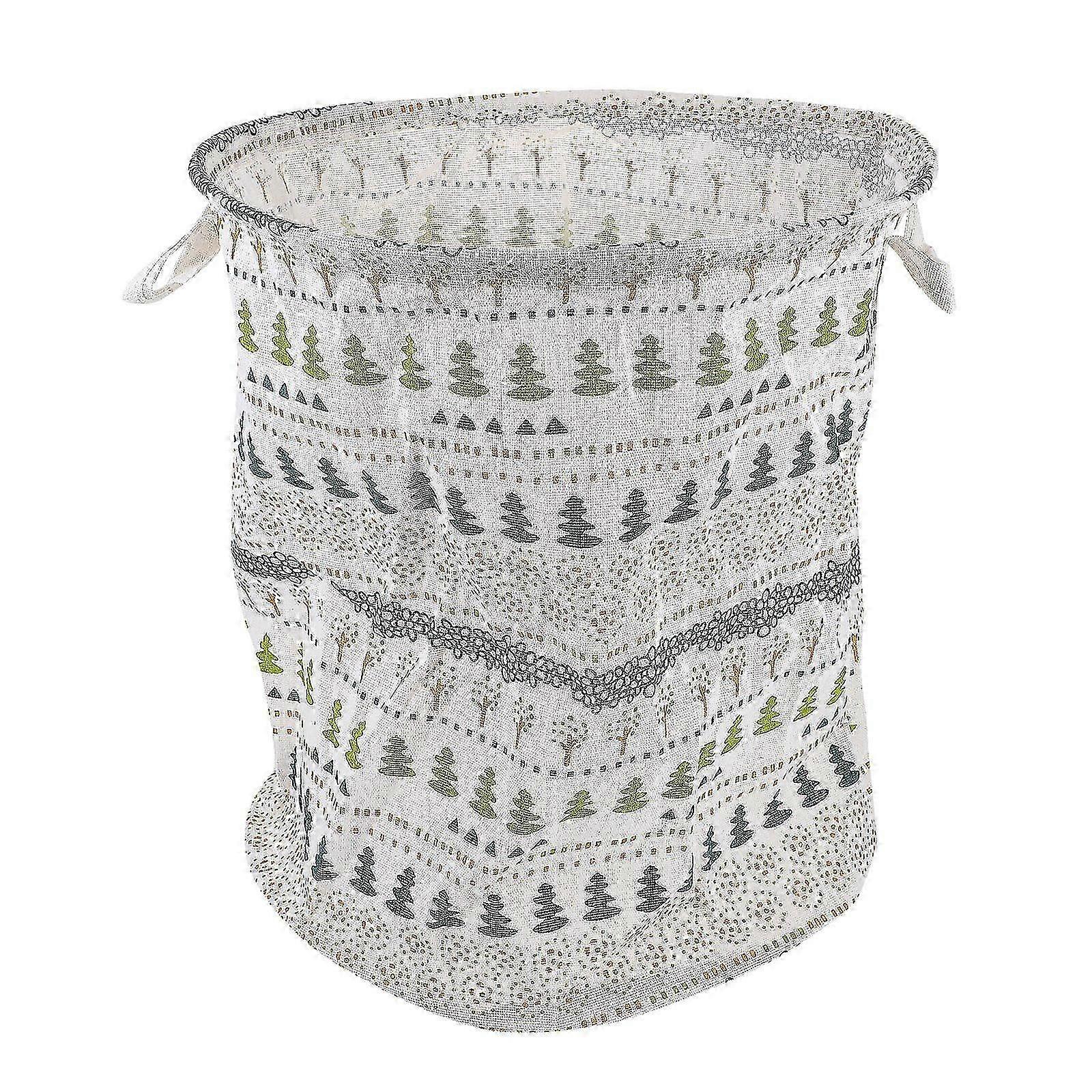 Foldable Storage Box Cotton Linen Blend Rectangular Shape For Laundry Room 1Pcs