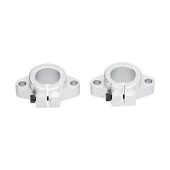 2Pcs Rod Rail Guide Support Improve Machine Efficiency Save Energy Anti Rust Durable Easily Replace Linear Rail Support
