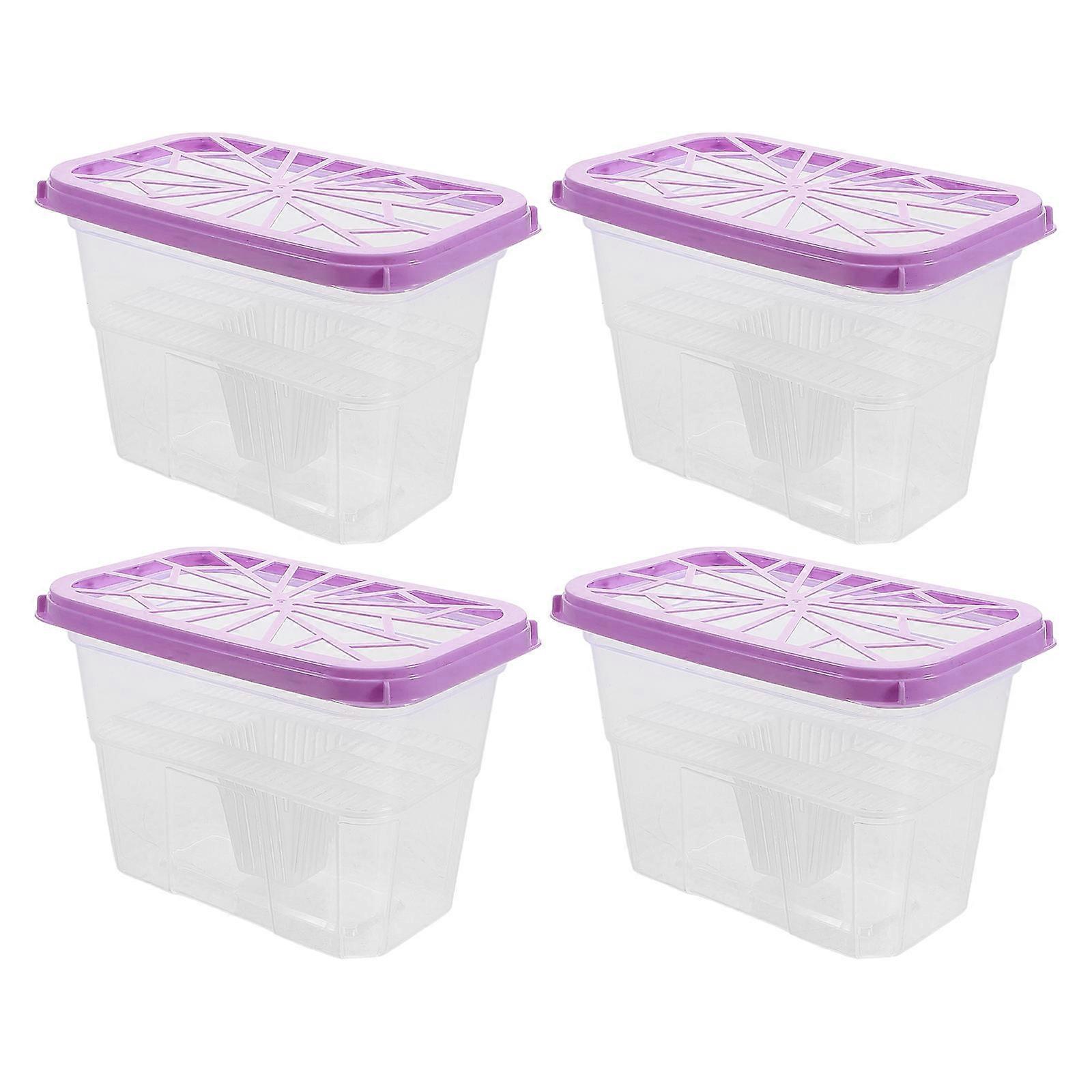 Plastic Moisture Absorber Box for Storage Use 8Pcs Empty Holder for Wardrobe