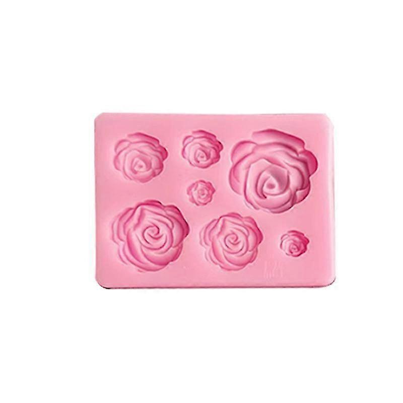 Mold - Rosette Shape Silicone Cake Mold (1 Pc, Pink)