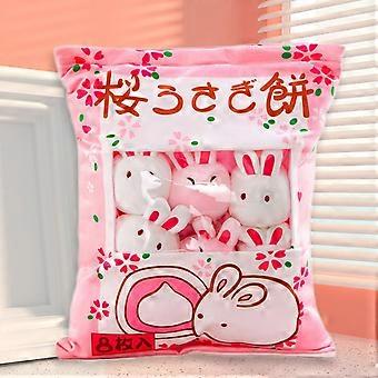 Travesseiro bonito lanche bichos de pelúcia brinquedos, bonecas de pelúcia bonito travesseiro, pudim decorativo removível Kitty Doll brinquedos criativos Teen Girl Kids Aniversário-2