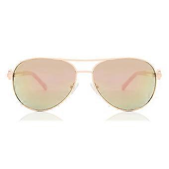 Guess GF6088 28U Full Rim Rose Gold Unisex Pilot Sunglasses UV3 Original
