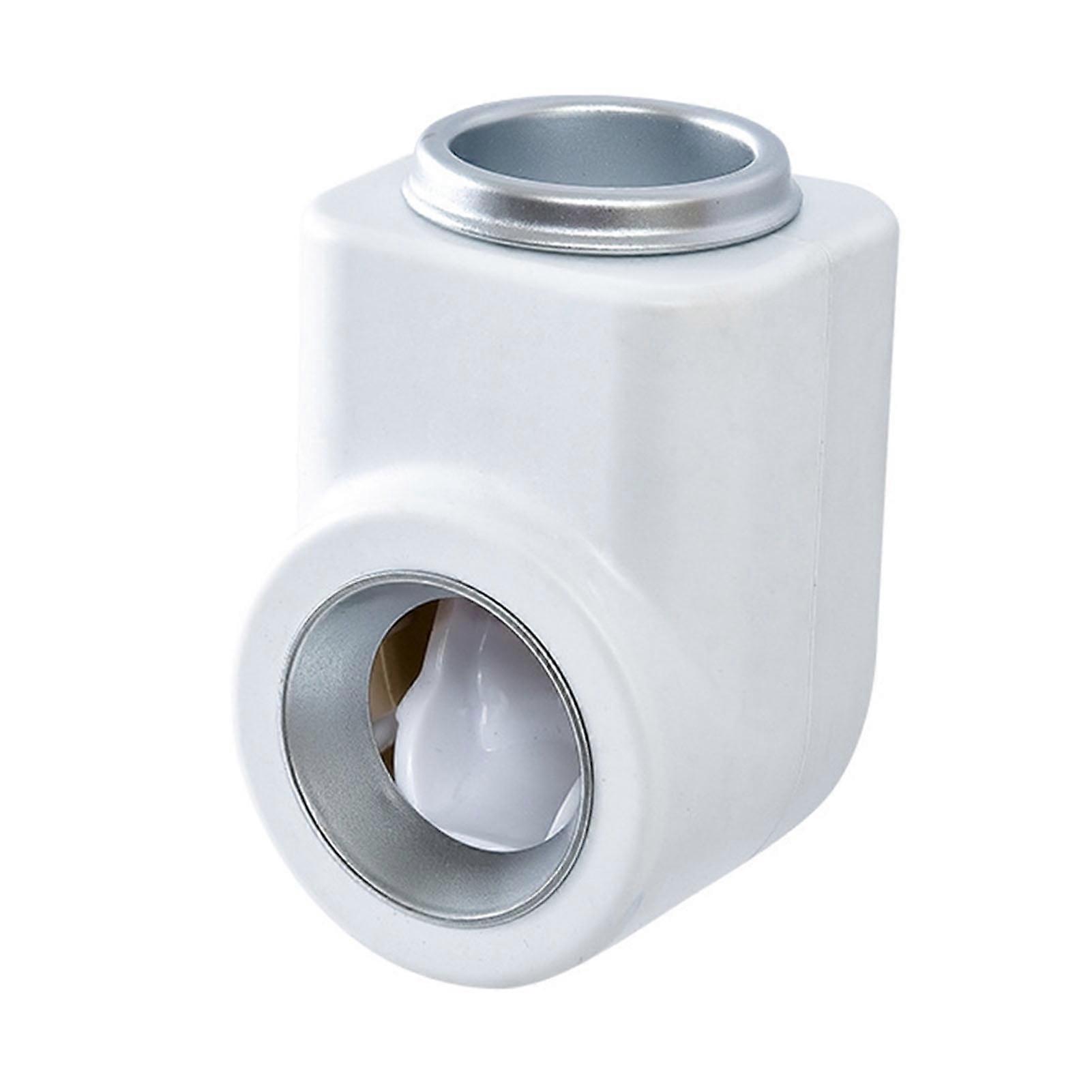 Toothpaste Squeezer Dispenser Automatic Wall-mounted Holder Bathroom Supply,White Silver
