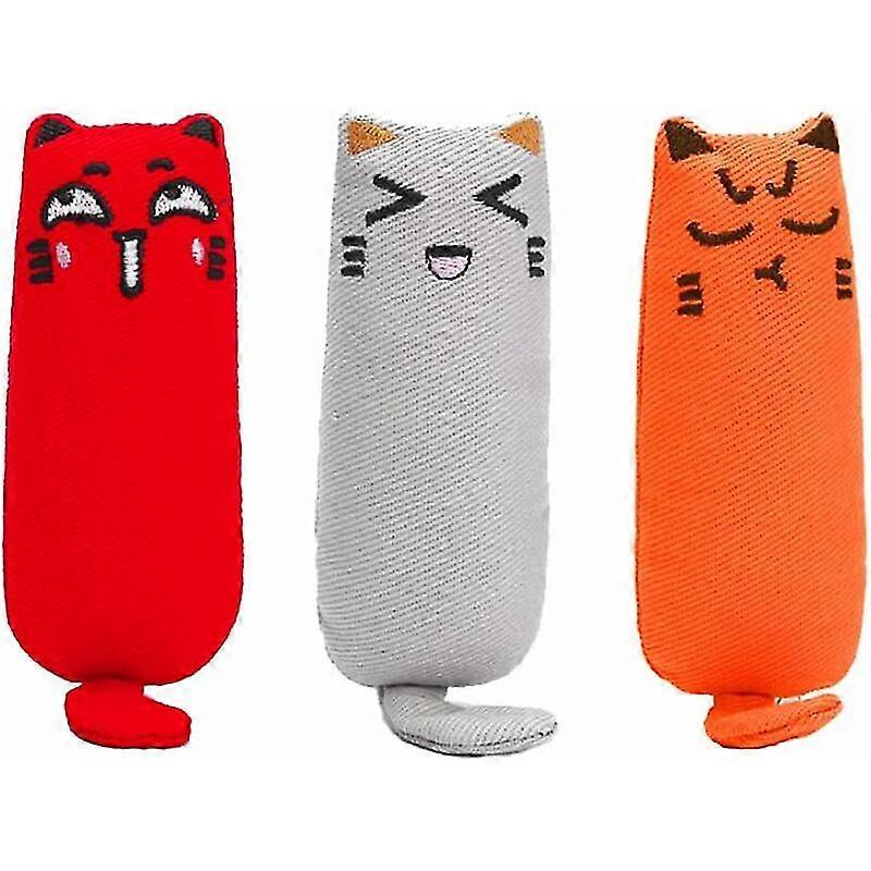 3 Pack Interactive Catnip Teeth Cleaning Toys