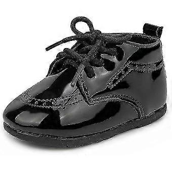 Sapatos oxford para bebês com sola de borracha macia