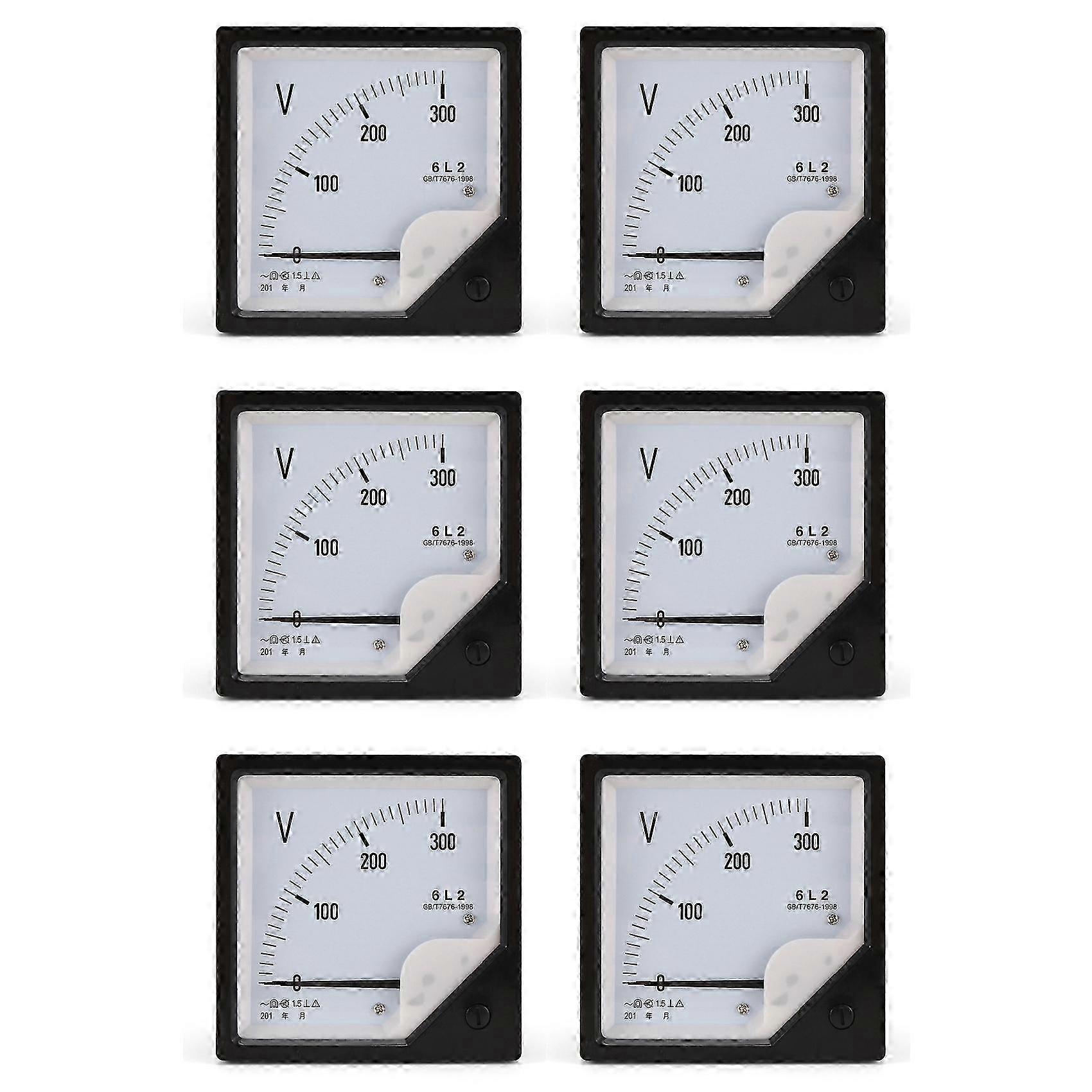 6X 6L2 Voltmeter AC 300V Pointer Type Voltage Meter Mechanical Header