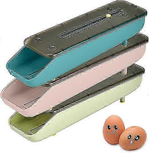 Plastic Automatic Egg Storage Box for Kitchen Refrigerator Egg Storage Egg