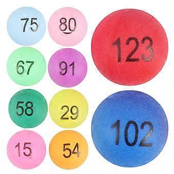 150pcs Lottery Balls Assorted Color PP Number Balls for Game Party Decoration (Number 1-150)