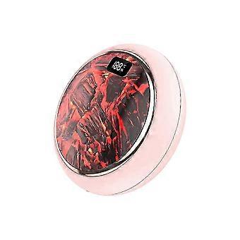 New Winter Hand Warmer Rechargeable Mini Portable Hand Warmer Digital Display Four Speed Heating Plush Hand Warmer With Flame Display