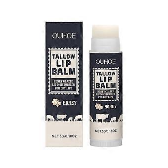 Nourishing Butter Lip Balm - Deep Hydrating, Glossy Finish, Protective White Beeswax for Dry Lips & Fine Lines, 5g | Anti-Oxidation Lip Care for Smoot