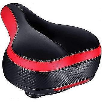 Most Comfortable Bicycle Seat, Bike Seat Replacement With Dual Shock Absorbing Ball Wide Bike Seat Memory Foam Bicycle Seat With Mounting Wrench