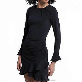 Michael Kors Vestidos Mt683j5h6j Ruched Ruffle Hem Dress
