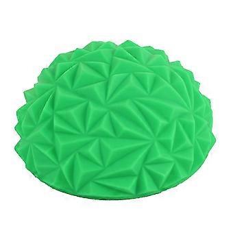Inflatable Exercises Training Balancing Ball Half Sphere Yoga Balls PVC Massage Fitball For Gym Sport Fitness Ball  green 26-27