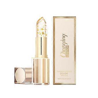 Gold Foil Color Changing Lip Balm 3.5g -Temperature Sensitive, Moisturizing Hydrating Non-Sticky Glass Lip Care for Daily Makeup