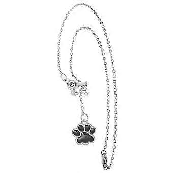 Cartoon Dog Pet Necklace for Couples Silver Alloy Pendant