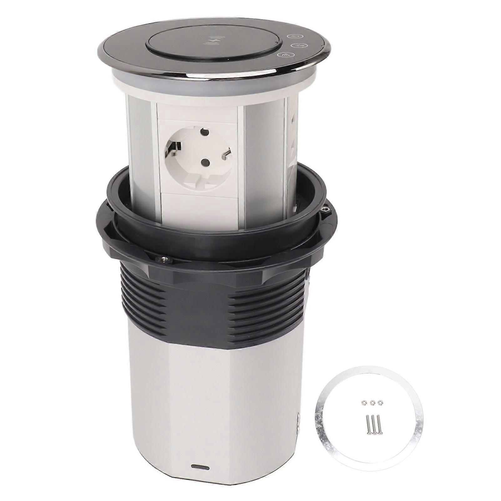 Intelligent Poping Up Lifting Socket Automatic Retractable Power Socket Kitchen Table Electrical Socket for Meeting Room Kitchen(YMCAT)