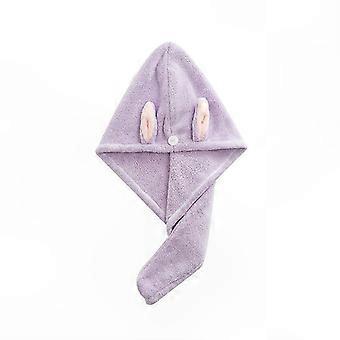 Post-Shower Hair Drying & Coverage, 2-Pack Super Absorbent Quick-Dry Turban Towel, Hair Towel & Cute Shower Cap