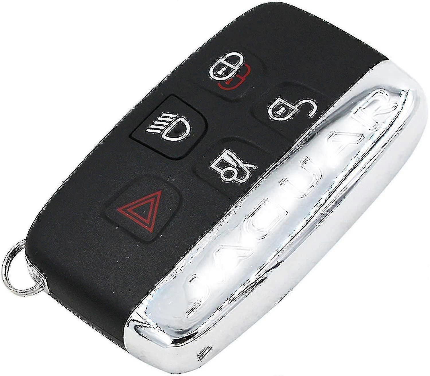 5 Button Remote Car Key Shell Case Replacement Compatible with Jaguar Xe Xf Xj Xk