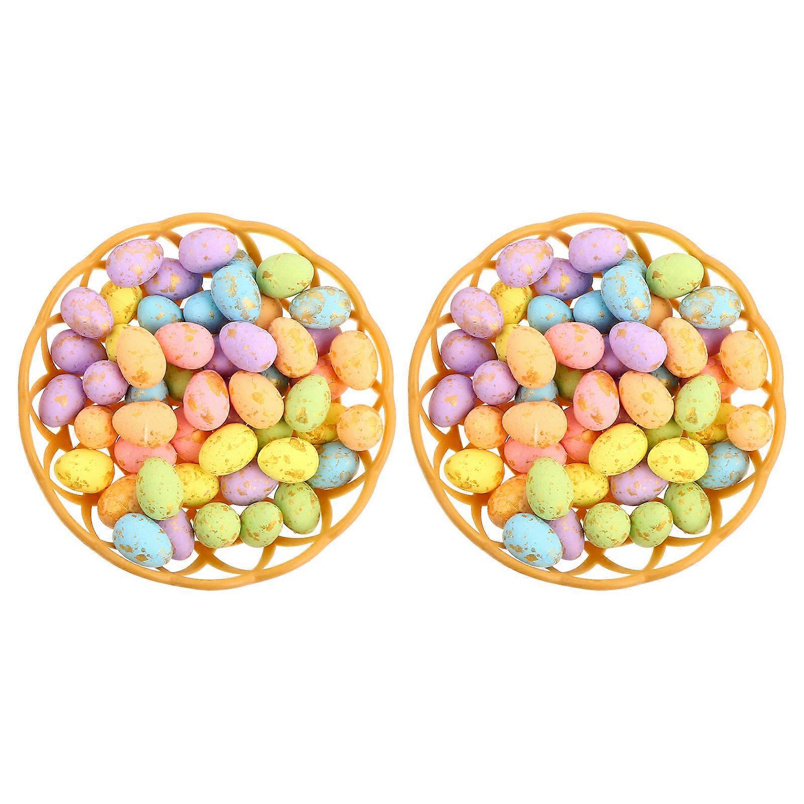 Easter Simulation Egg Party Decor Foam Eggs for Celebration 100Pcs Pack