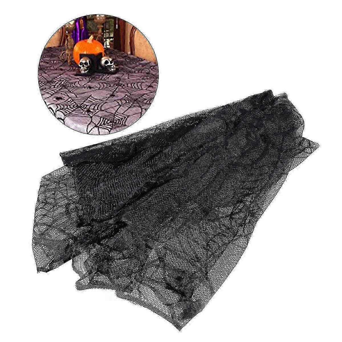 Halloween Decor Table Cover Spider Web Pattern Halloween Tablecloth