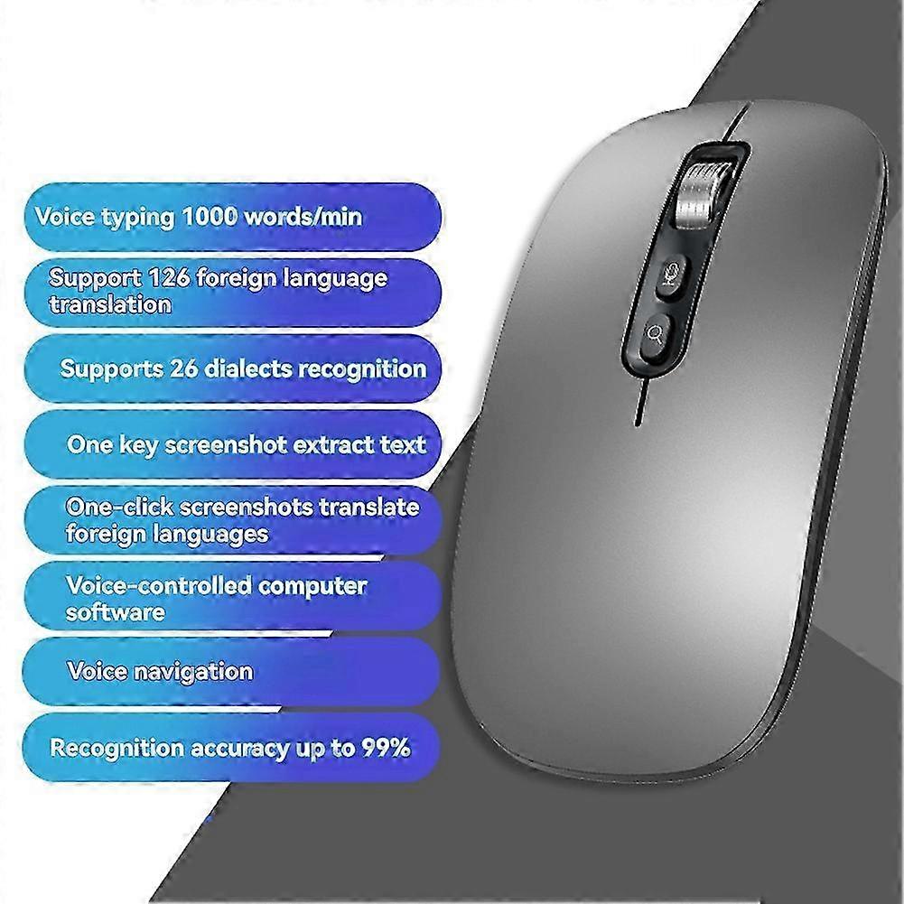 Graphite Black AI Voice Mouse