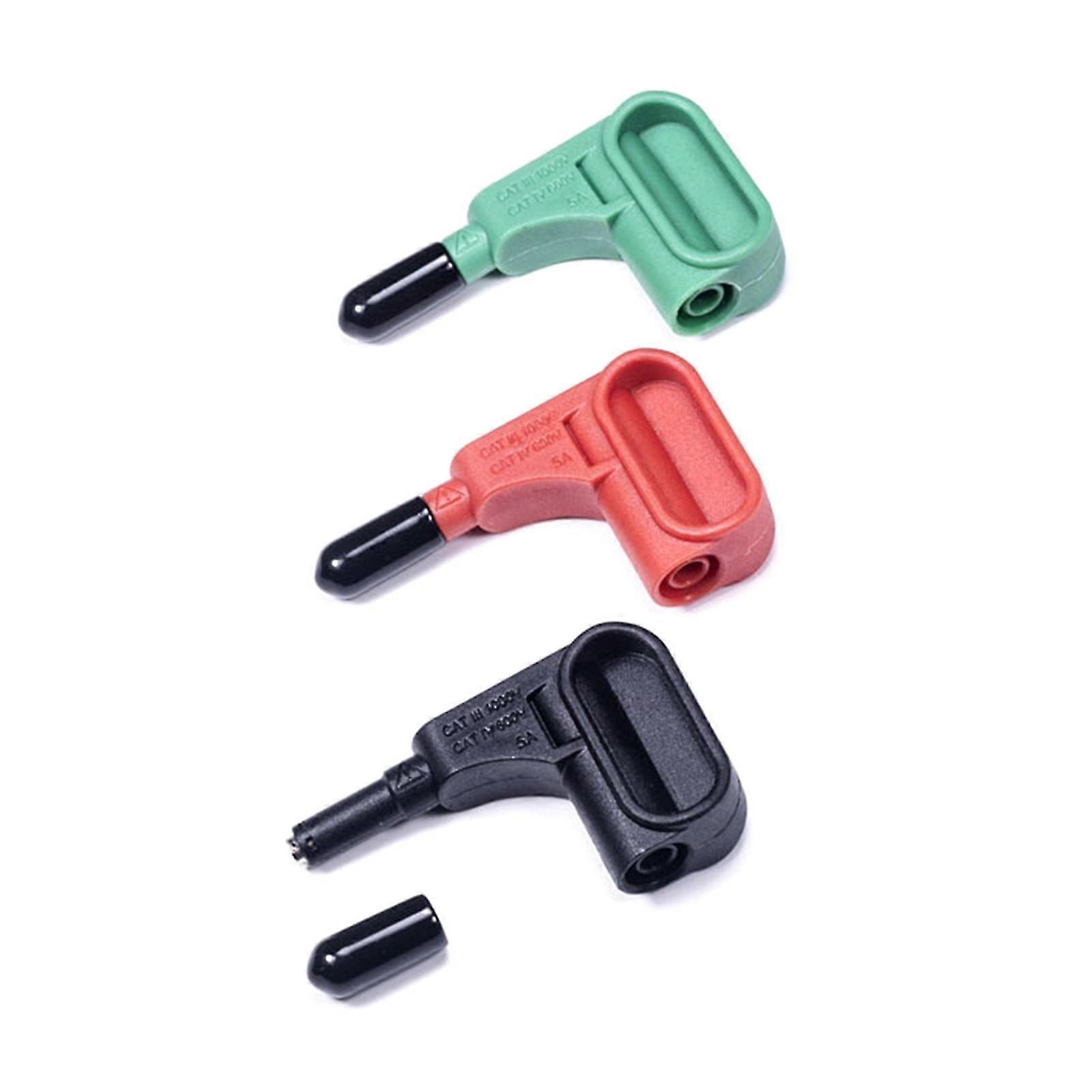 Multifunction 3pcs Magnetic Test 4mm Plugs Electronic Experiments, Multicolor