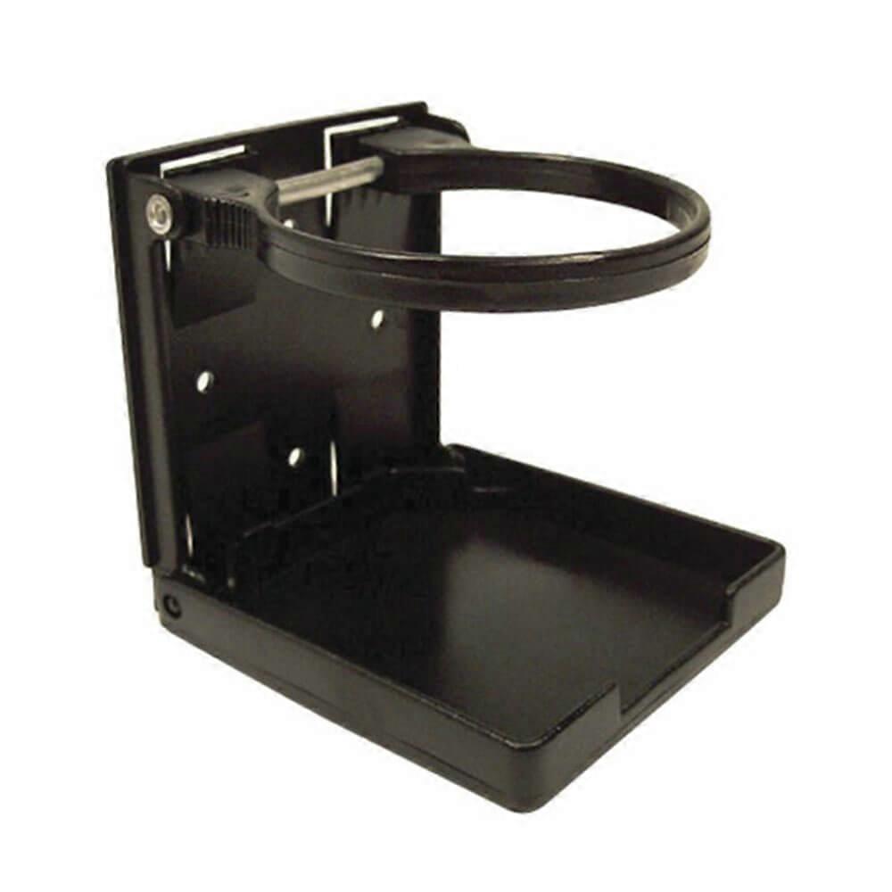 BLACK Versatile High Quality Plastic Folding Drink Holder with Adjustable Arms