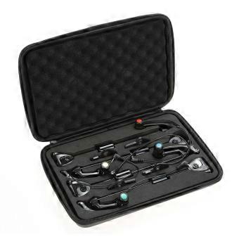 4 PCS Set LED Hanger Sensor Swinger Illuminated Fishing Swingers in Cases Bite Indicator Carp Fishing Wiggler Fishing