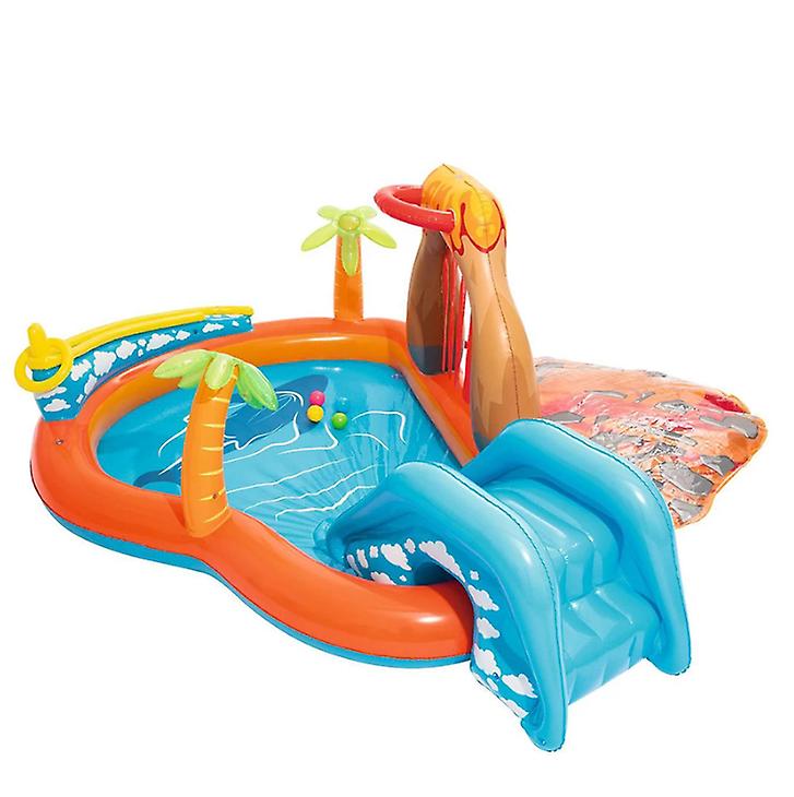 Inflatable Swimming Pool Simulation Volcano Eruption Spray Water Pools
