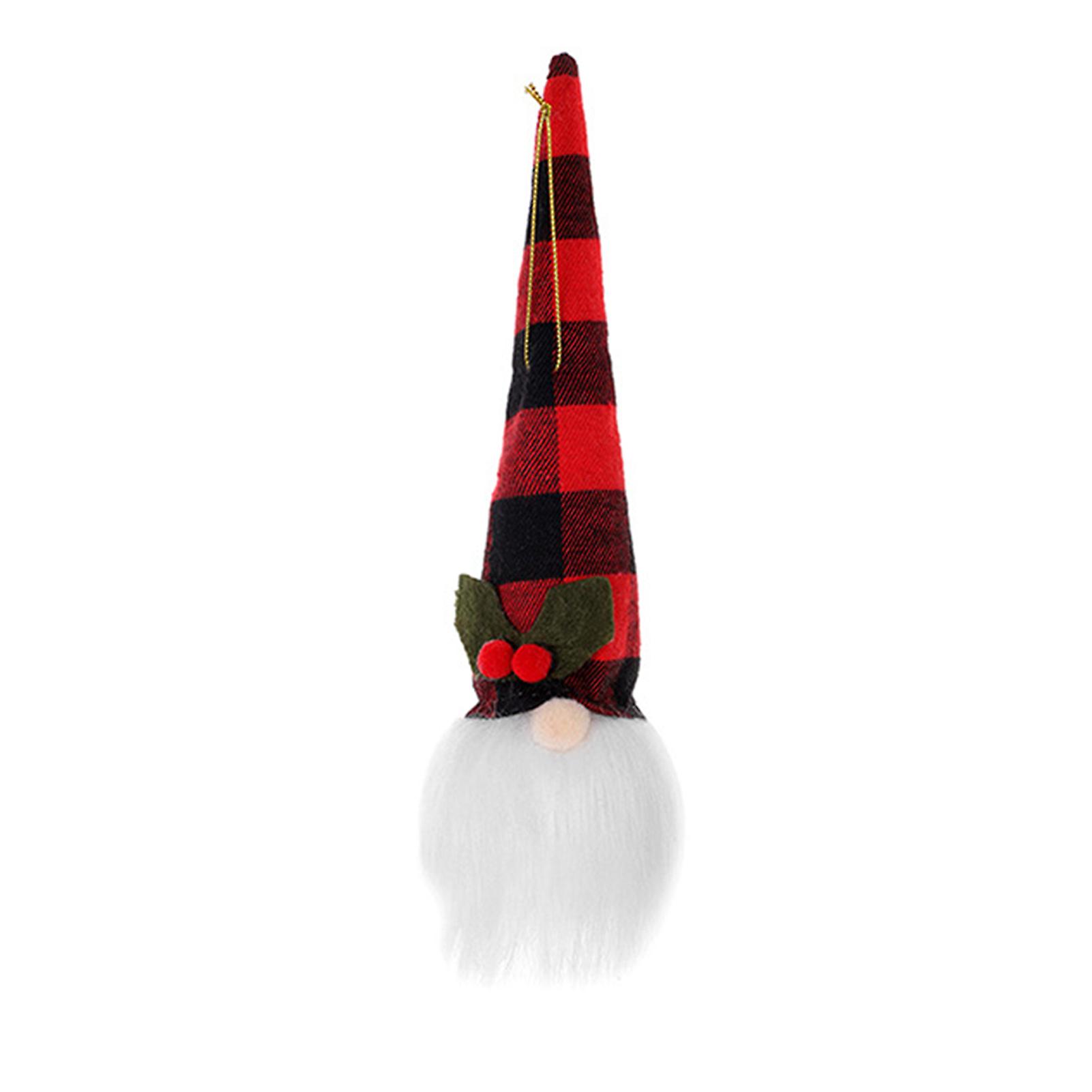 Christmas Light Up Gnome Rudolph Dwarf Plush Xmas Costume Doll With Hanging String Home Dcor Products