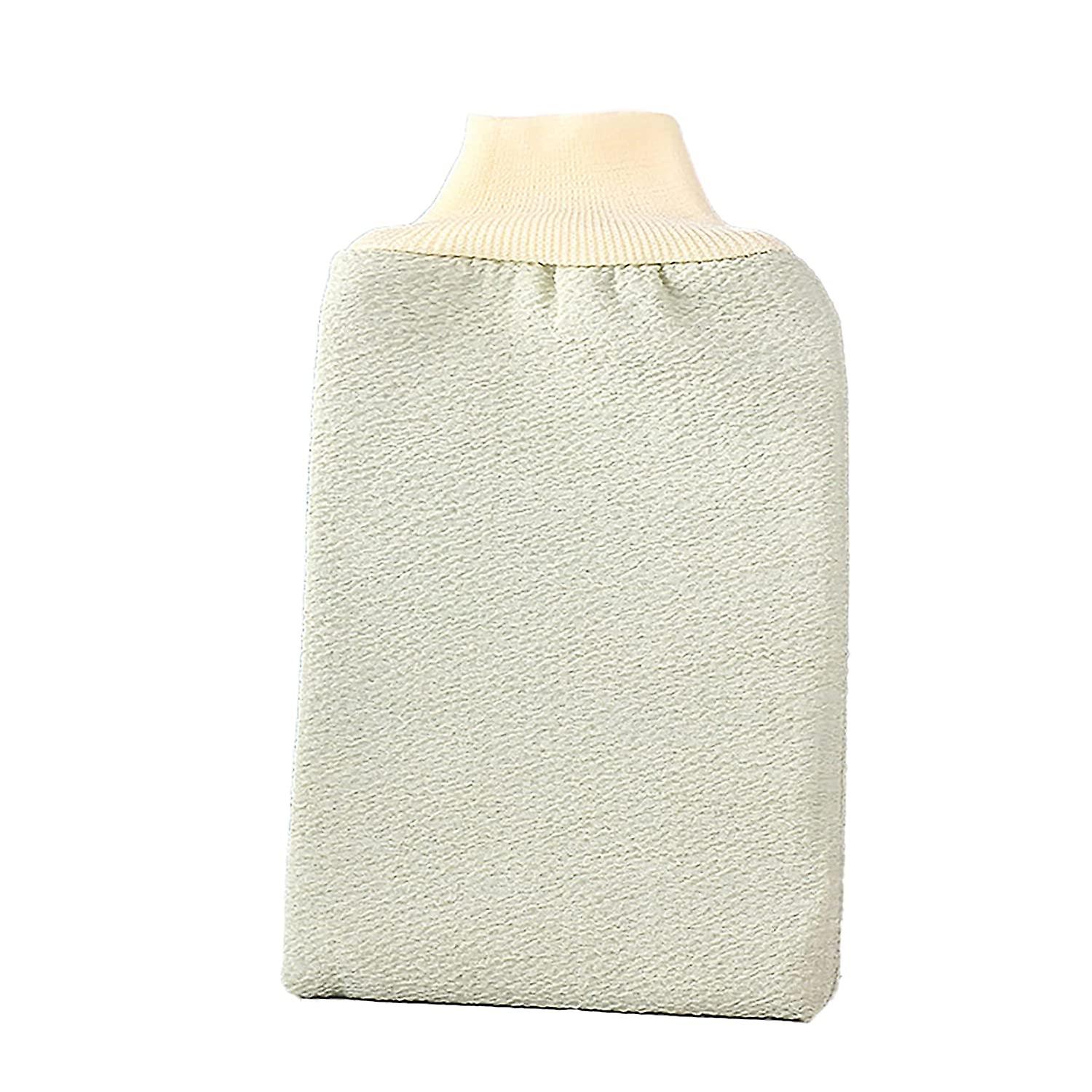 2 Pack Corps Exfoliant Gant de Bain Gants Peau Morte Dissolvant Douche Coréen Exfolier Éponge Loofah pour Hommes Femmes Jaune Jaune Taille Libre