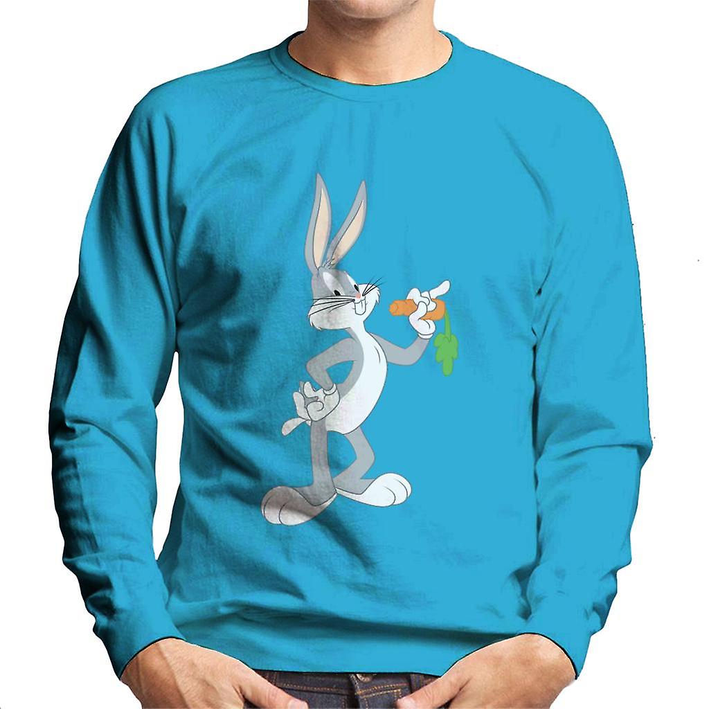 Looney Tunes Bugs Bunny Eating A Carrot Men's Sweatshirt