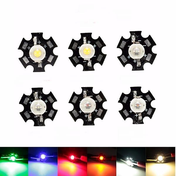 1W High Power Led Pcb Bulb Beads Chips For Car, Indoor Reading Lamp, Aquarium With Heat Sink