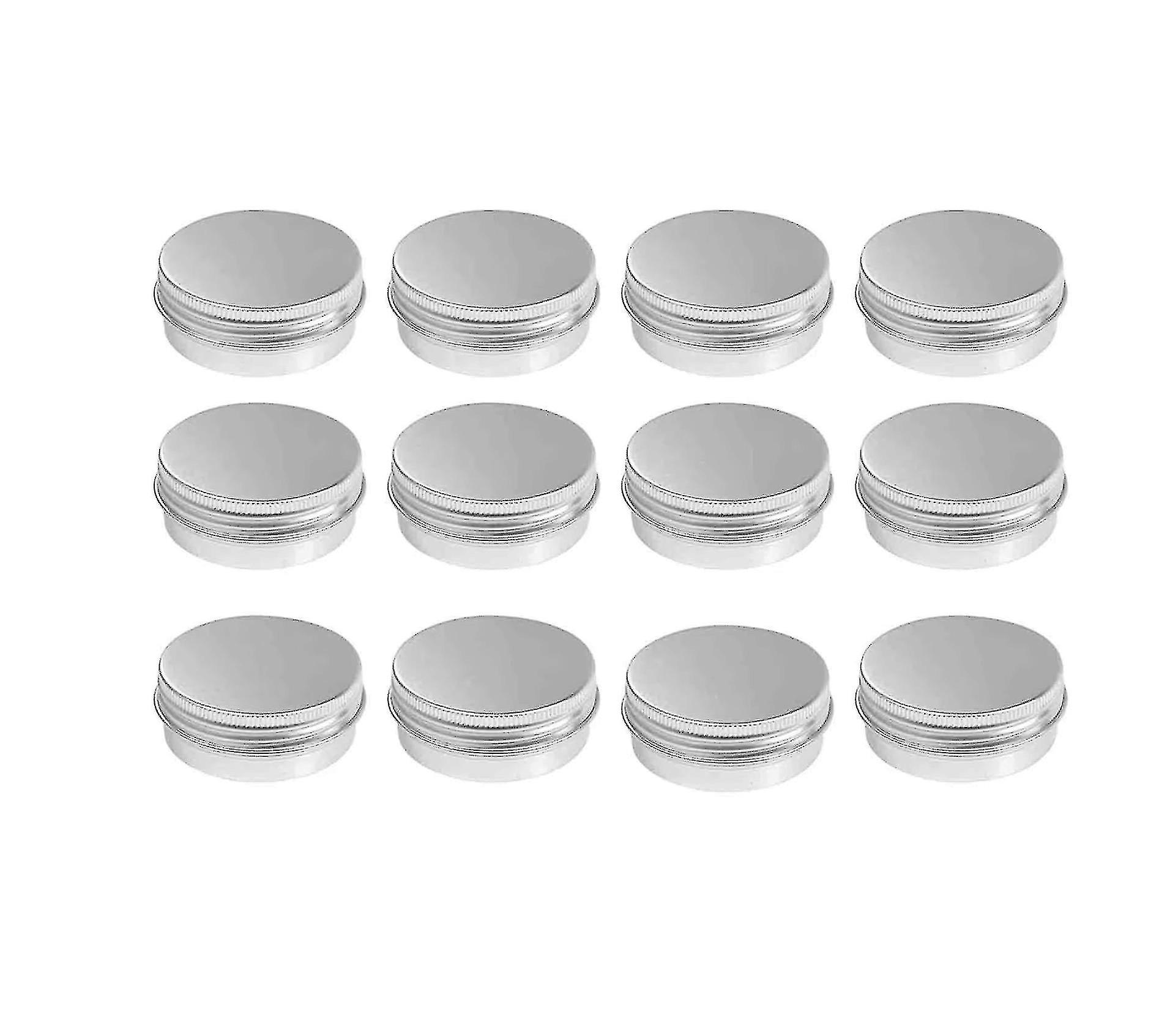 Tin Jars Cans S Round Pot, Balm Tins For Pill Stora,s Metal Tin Empty Container,jar Containers With Screw Thread Lid For Li