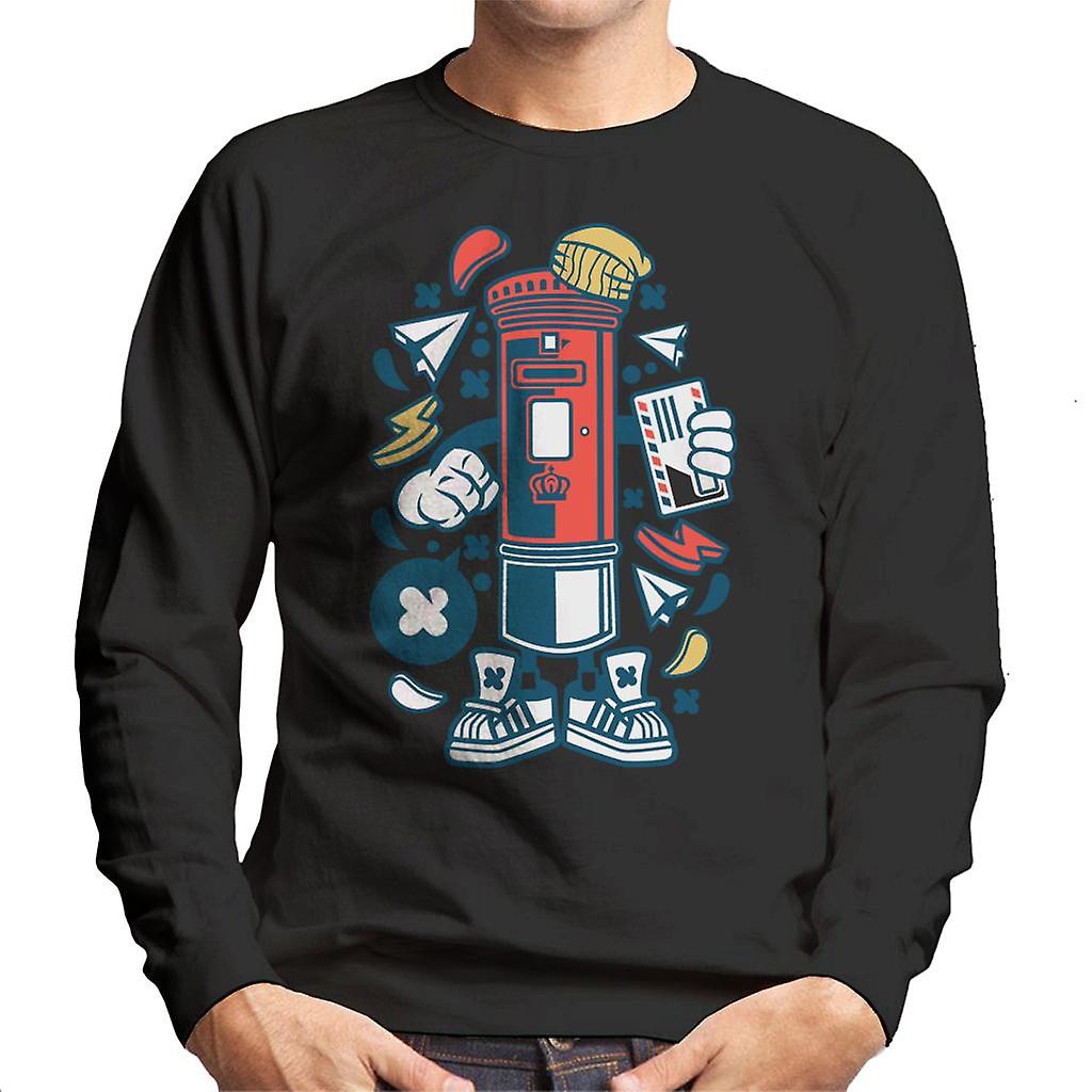 Post Box Mann mit Brief Herren Sweatshirt