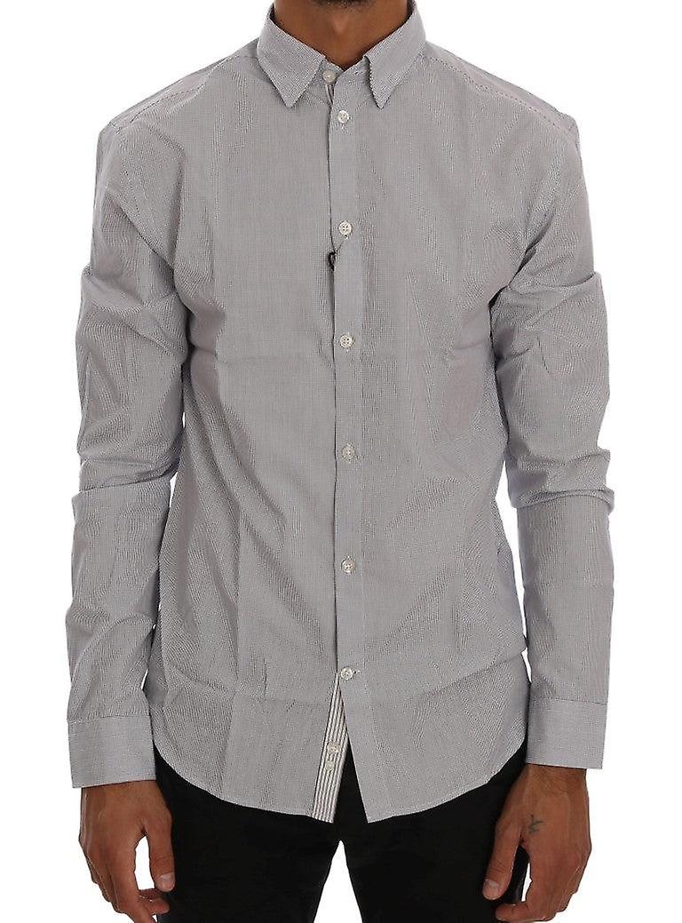 White Blue Check Casual Cotton Regular Fit Shirt
