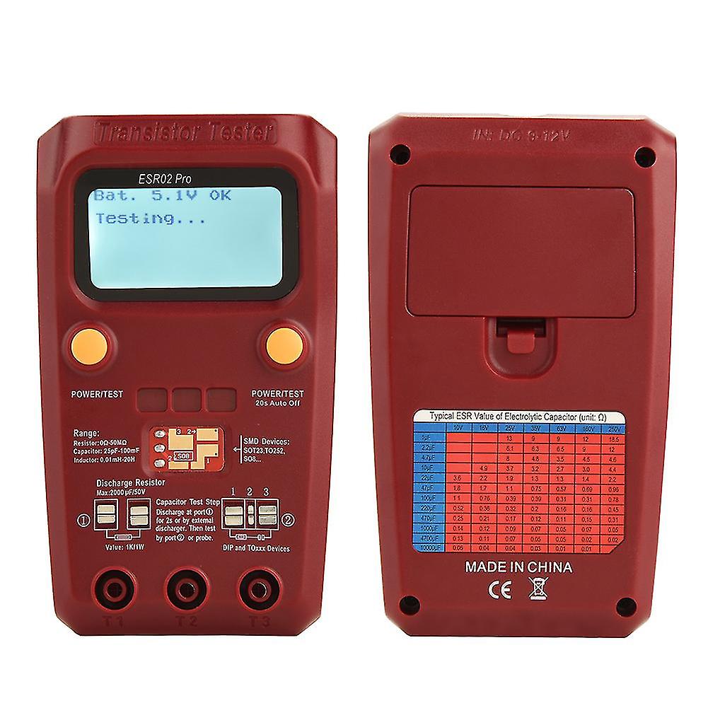Bside Esr02 Pro Digital Transistor Tester Smd Chip Component Meter Inductance Multimeter