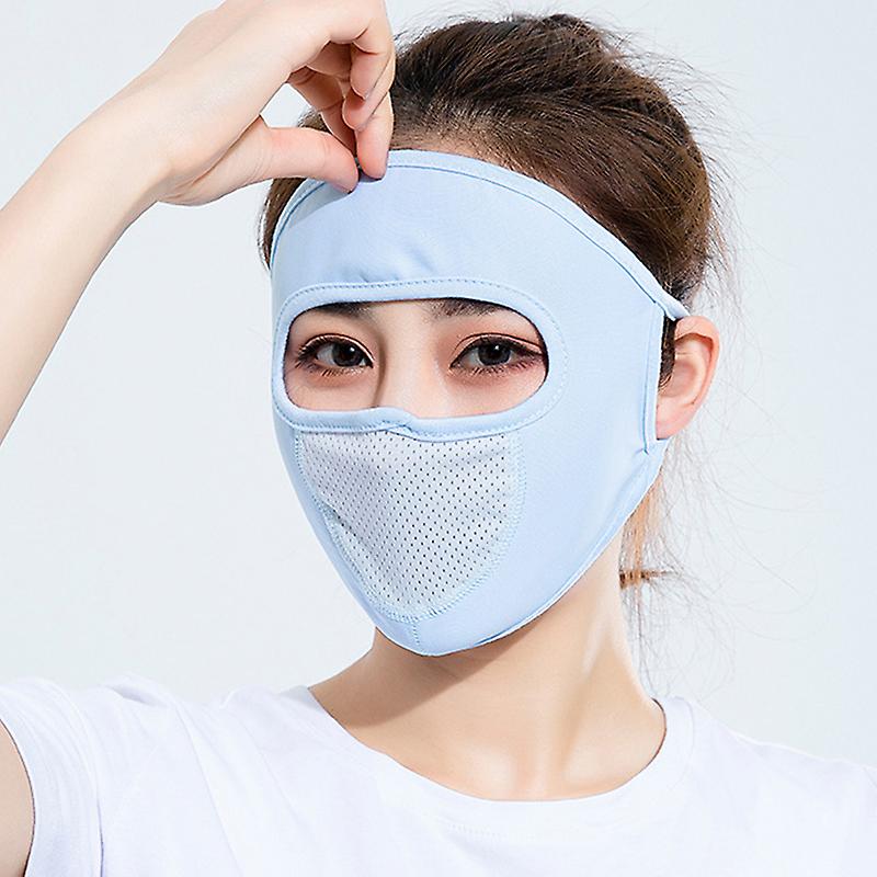 Summer Ice Silk Face Balaclava Full Cover Summer Sun Ultra Uv Protection Thin