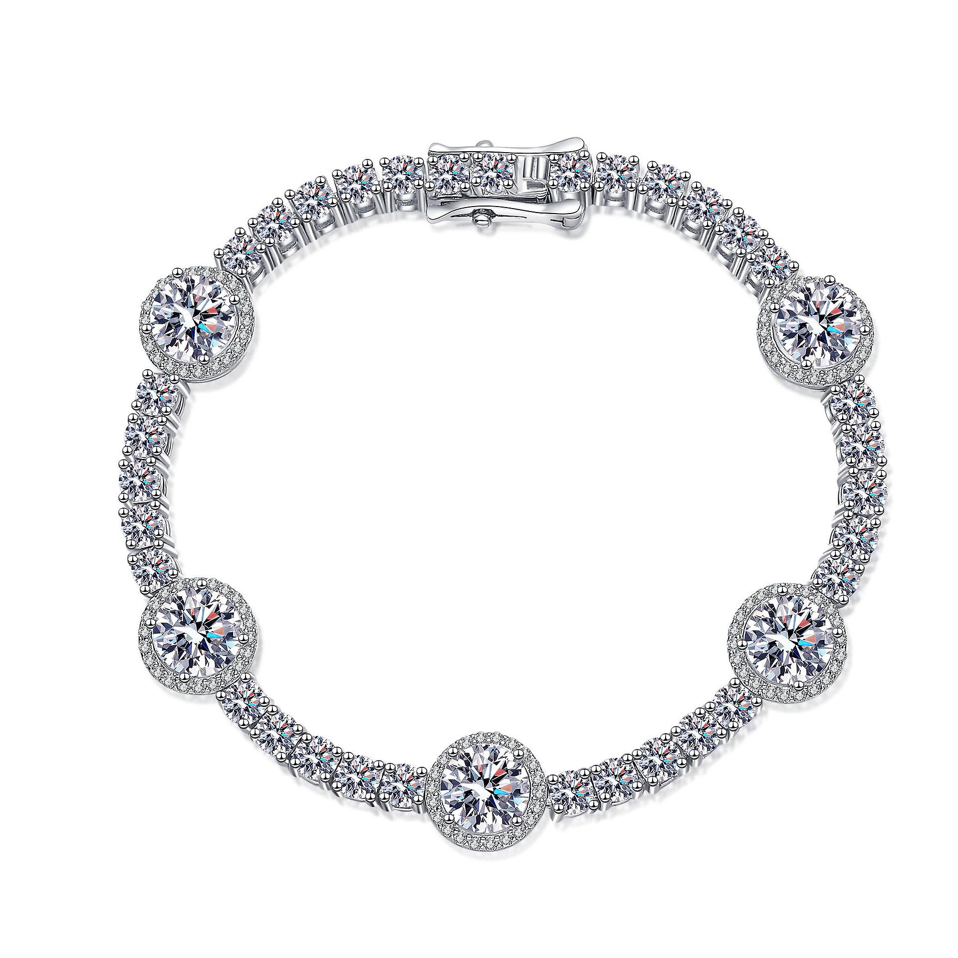 925 Sterling Silver Moissanite Bracelet