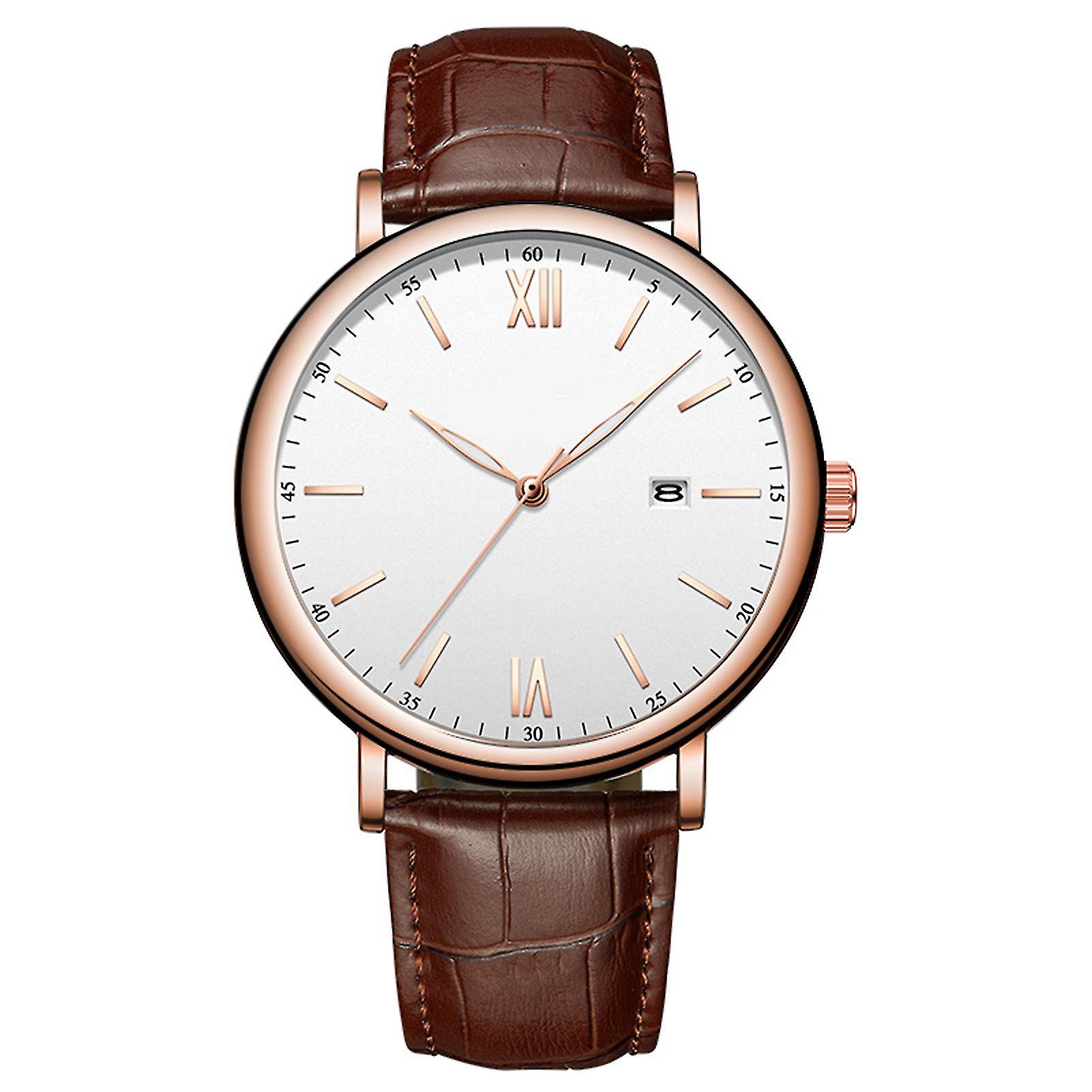 Nowy prosty zegarek zegarek kwarcowy Trend Pu Strap Ladies Watch