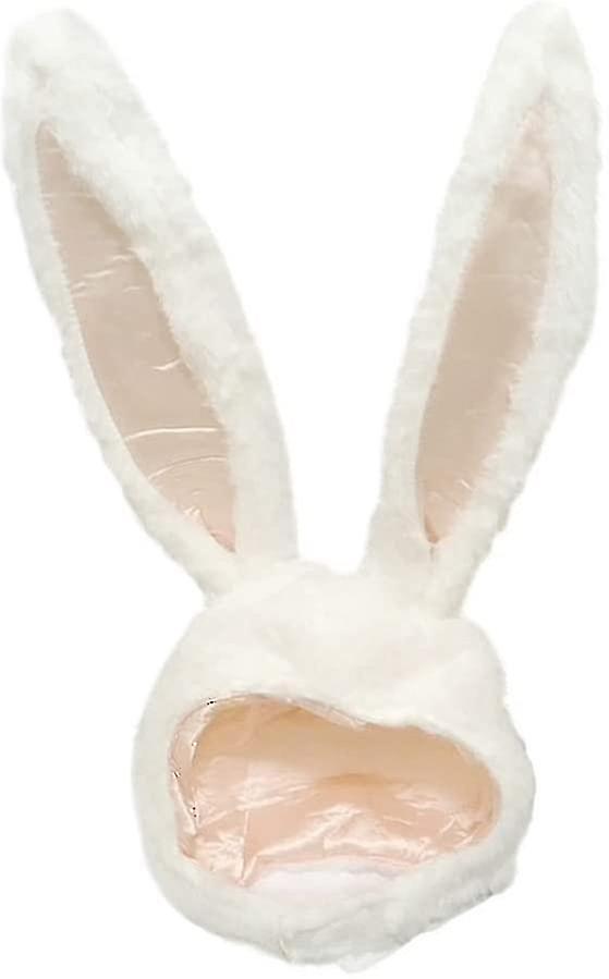 Cute Bunny Rabbit Ear Plush Hood - Adjustable Costume Hat For Parties And Cosplay