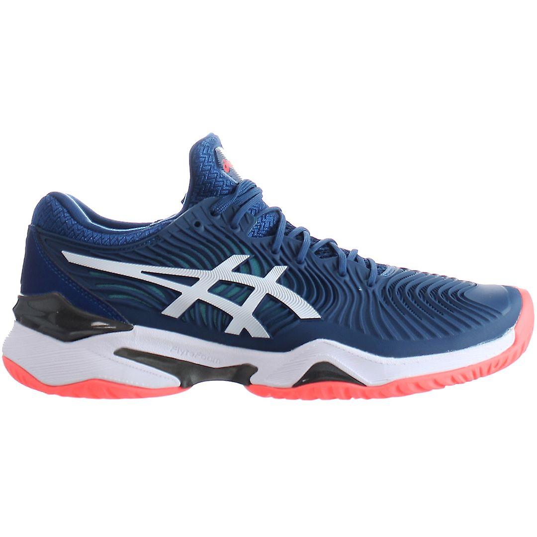 Asics Court FF 2 Lace-Up Blue Synthetic Mens Tennis Trainers 1041A083_400